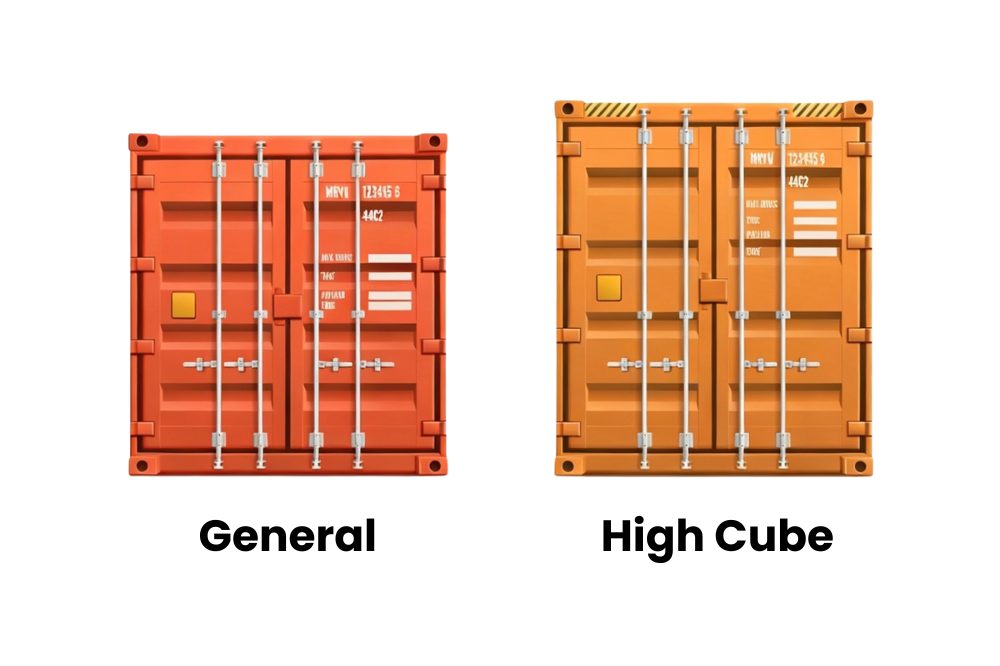 40ft container afmetingen en high cube container